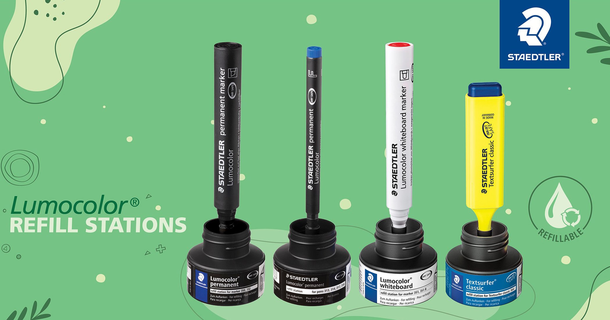 STAEDTLER refill stations simple and easy to use STAEDTLER