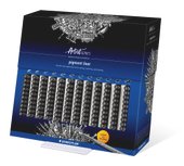 Toonbankdisplay met 120 pigment liner zwart in diverse lijnbreedtes (0,05, 0,1, 0,2, 0,3, 0,4, 0,5, 0,6, 0,7, 0,8, 1,0, 1,2, 0,3-2,0)