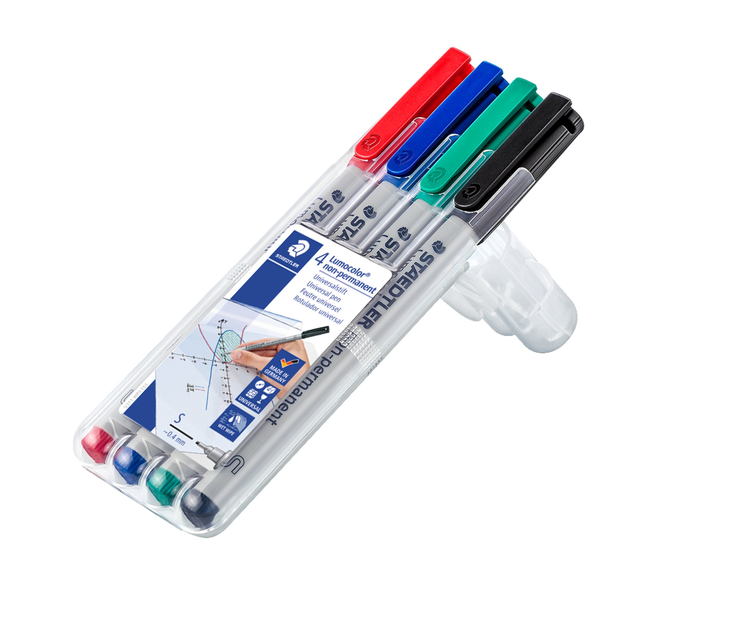 Staedtler Lumocolor permanent - SET 8 kleuren Breed - Arts and Crafts