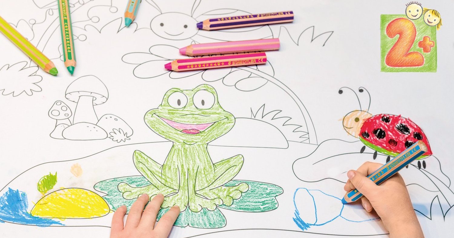 Drehbare Aquarellstifte Für Kinder - 12 Farben Ungiftig