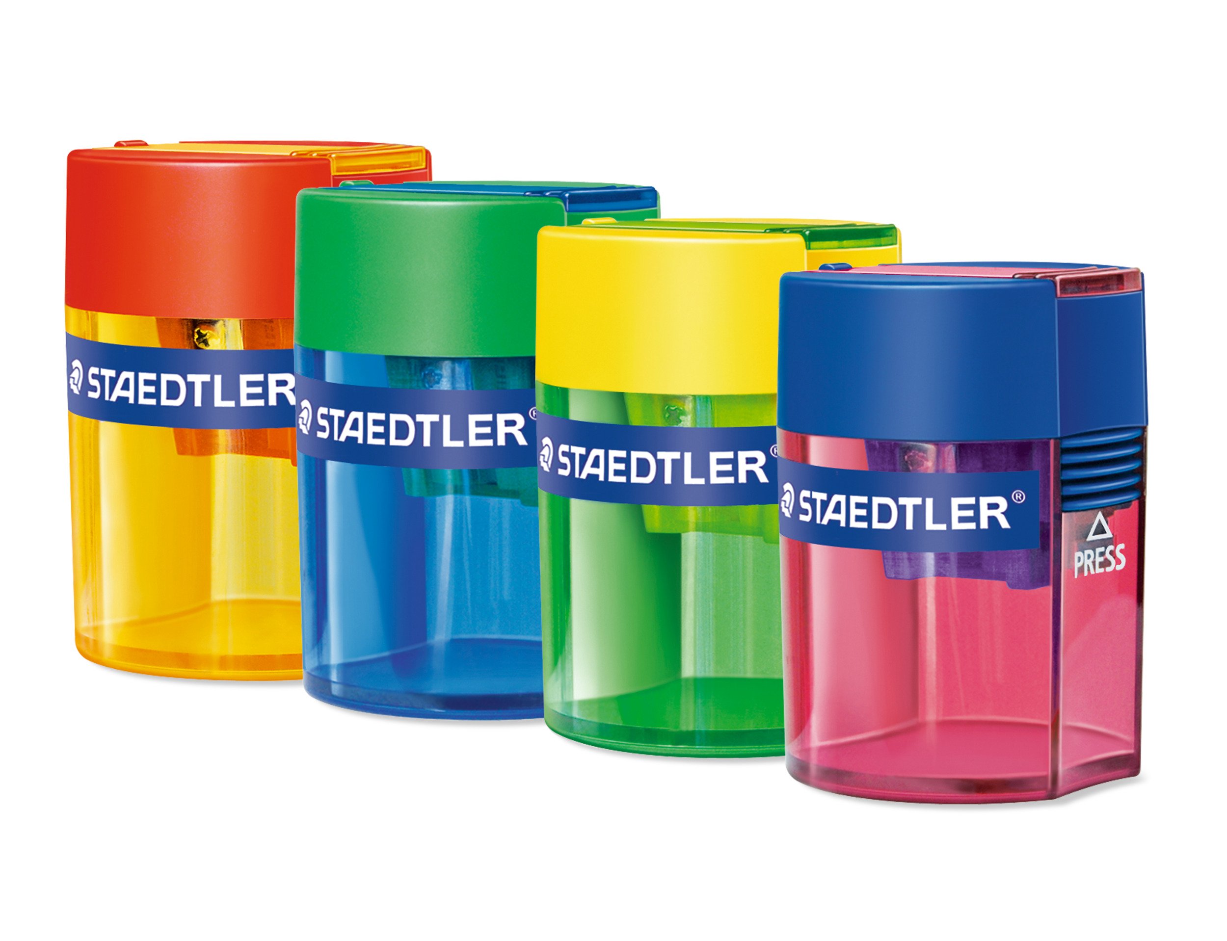 Stabilo Taille-crayon Ergonomique 3 En 1 - Pour Gauchers Et Droitiers, Idéal Crayons EASY