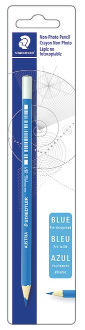 Blistercard containing 1 non-photo pencil blue
