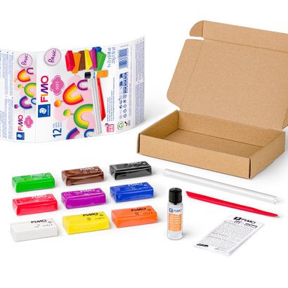 thumbnail image 2 of FIMO Soft Polymer Clay Sunset Tones Set - 6 Colors Oven-Bake Modeling Clay By Staedtler 2 of 9