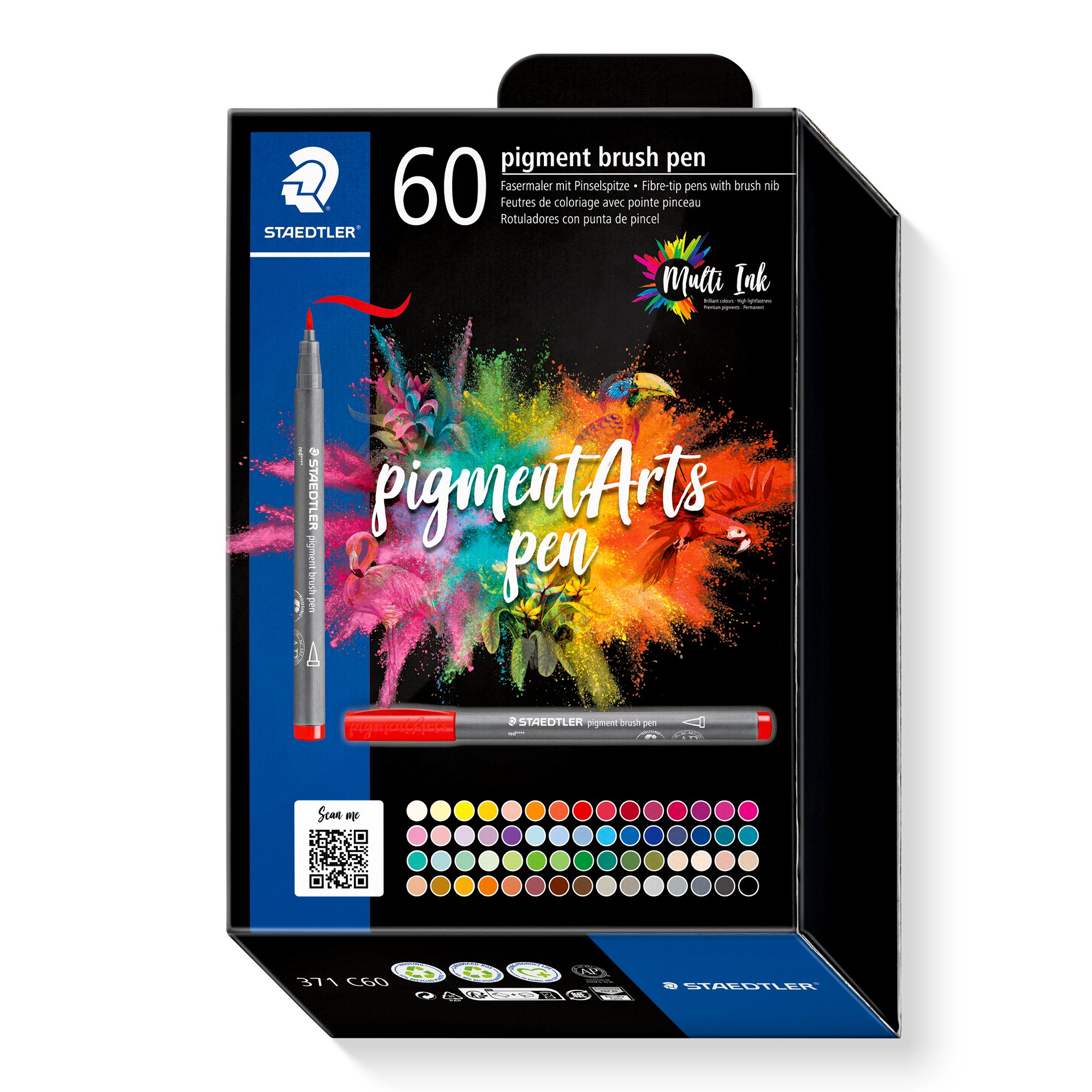 Staedtler - Pigment Arts Brush Pen - 24 Farver | Se Tilbud Og Køb På
