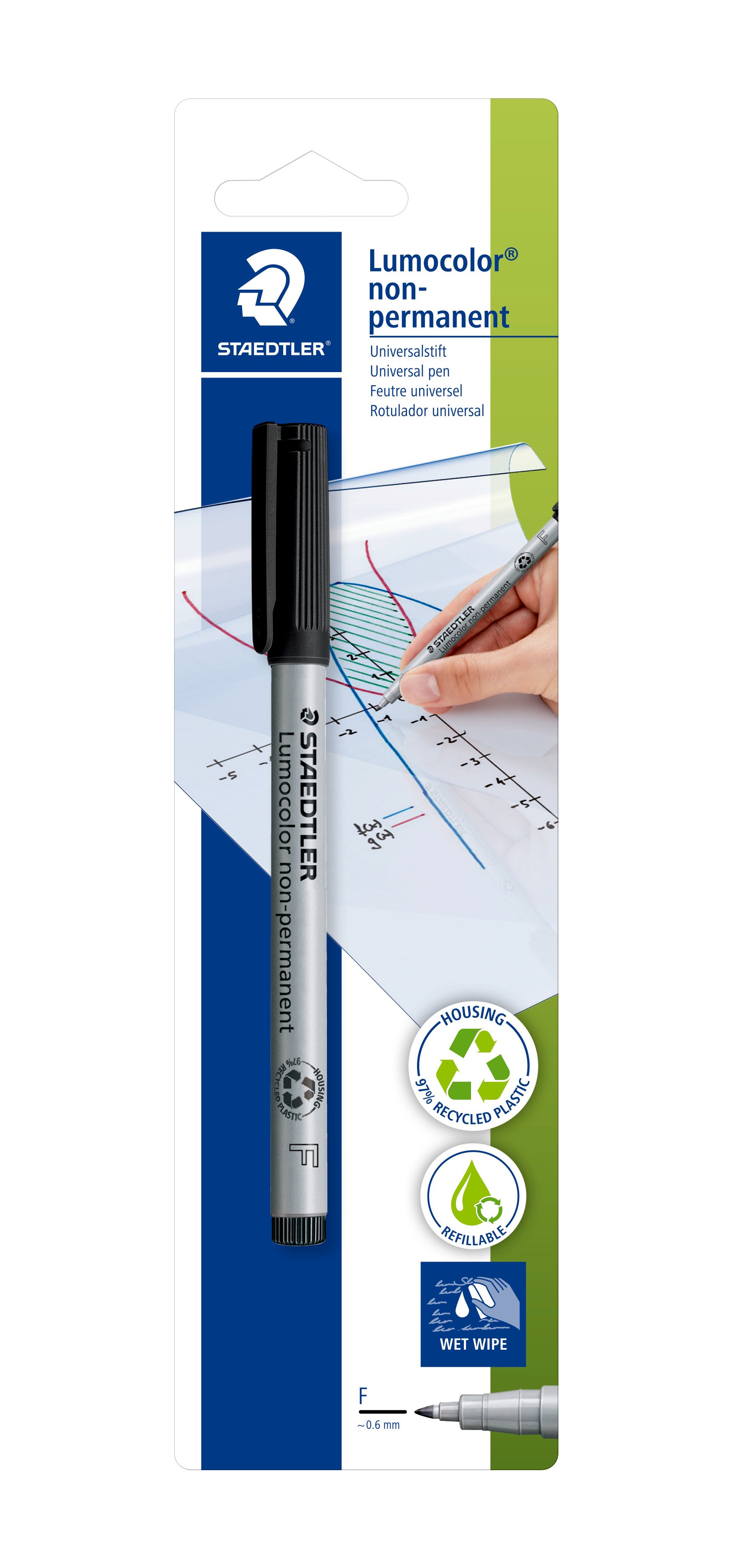 Amazon.com : Staedtler Lumocolor Marker Pen Non-Permanent