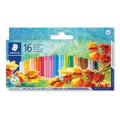 Caixa com 16 giz pastel a óleo em cores sortidas