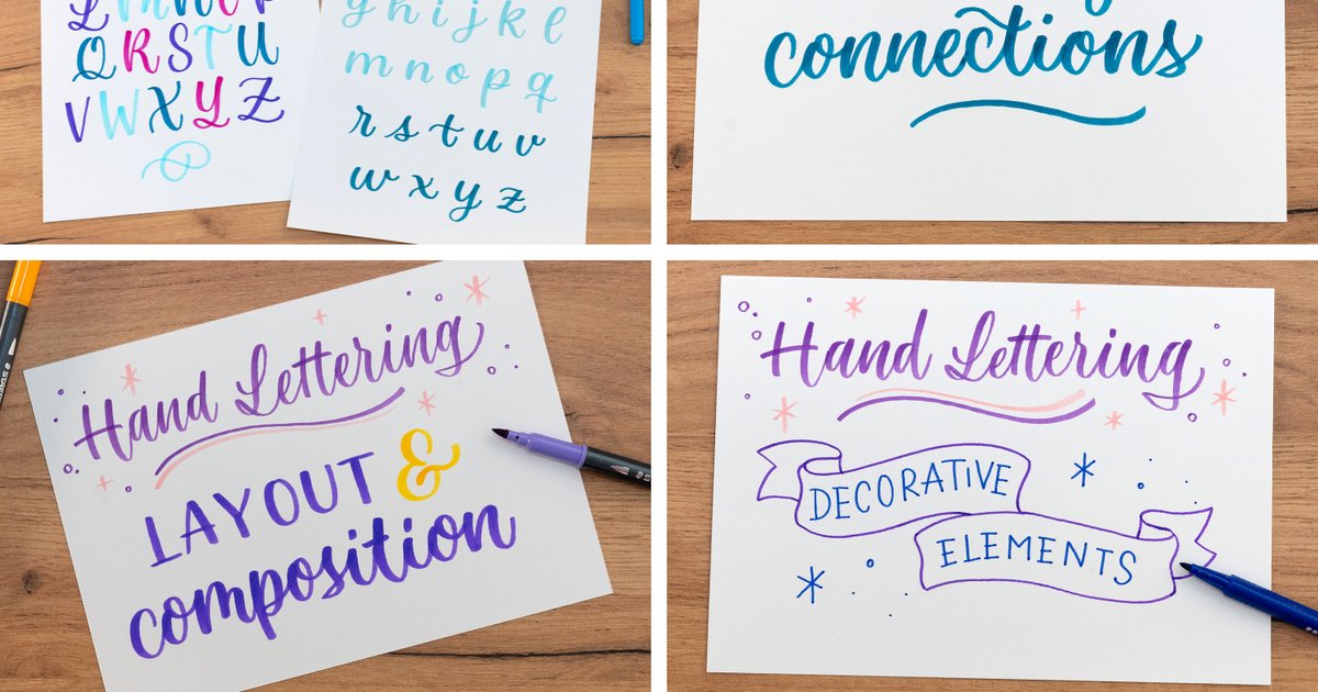 Hand lettering fonts: Alphabets, words and compositions | STAEDTLER