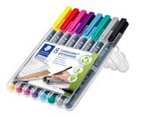 STAEDTLER Box met 8 Lumocolor permanent markers in diverse kleuren