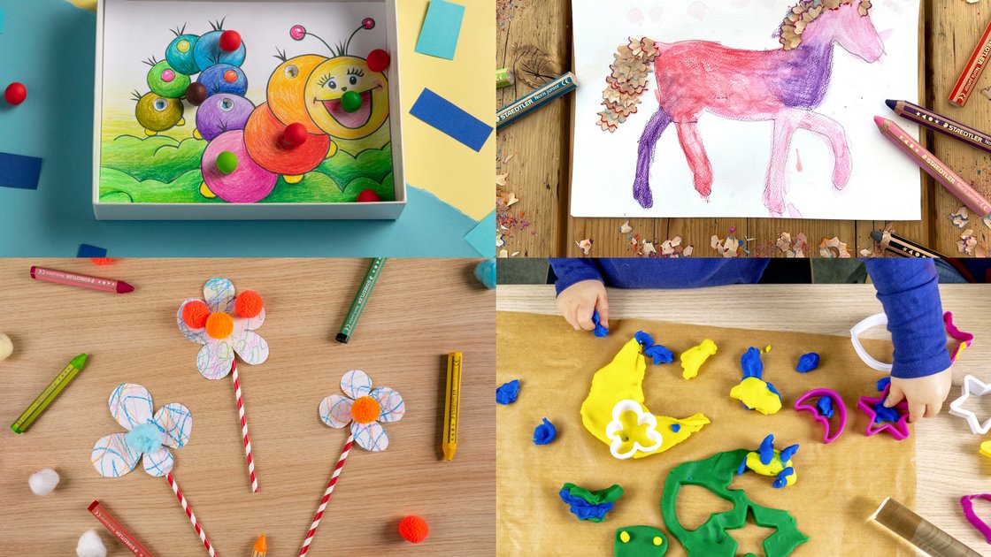 Manualidades creativas para niños: colorear, crear, jugar