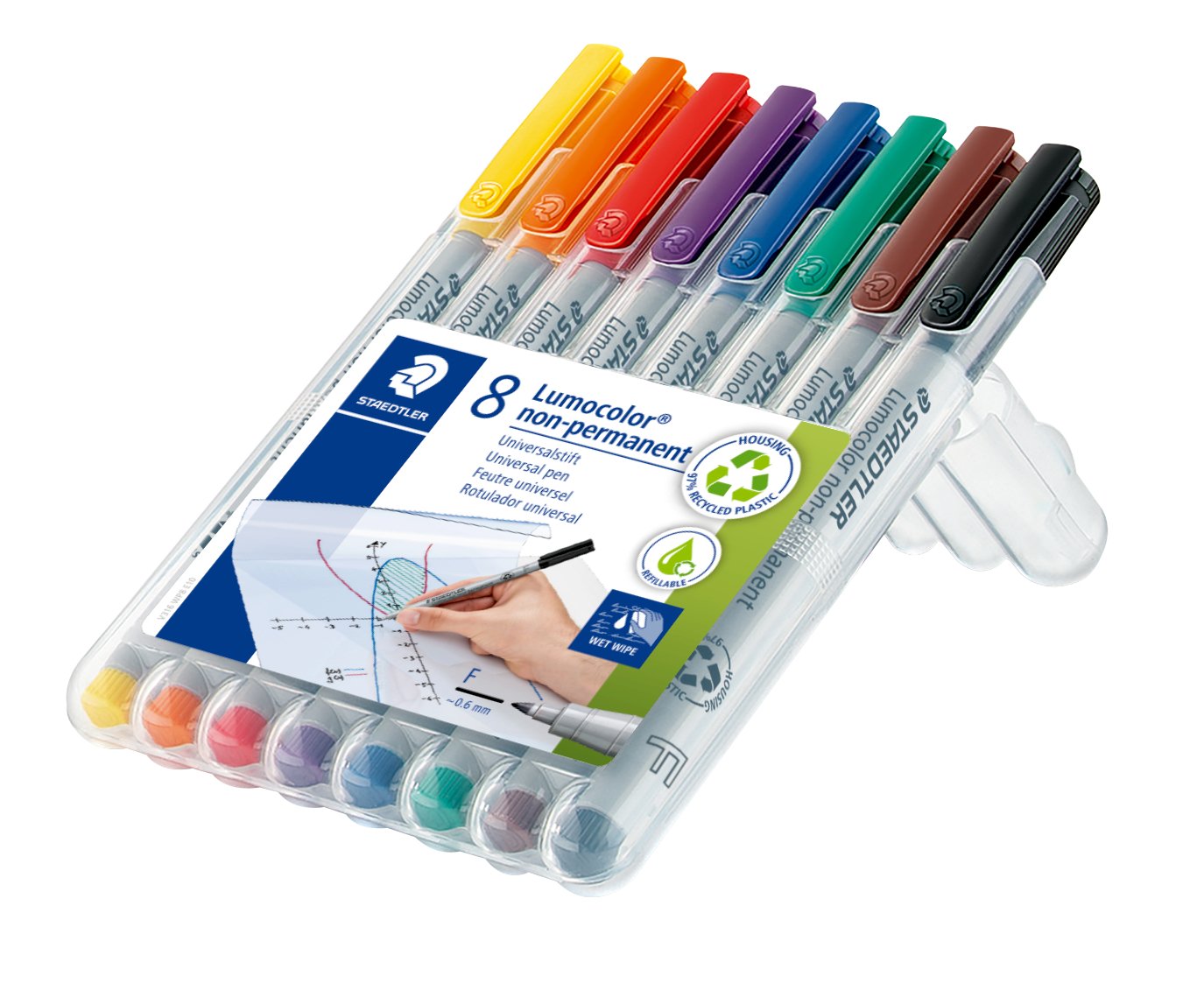 Colorful Skating Outfit STAEDTLER Lumocolor Permanent Marker Pen - Fine 0.6mm Felt Tip In Green Fine Felt Tip Marker