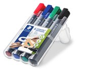 STAEDTLER box containing 4 Lumocolor permanent marker in assorted colours