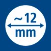 Crayon diameter