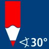 Sharpening angle of 30°