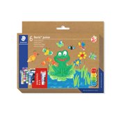 Set met 6 vingerverfkleuren in diverse kleuren