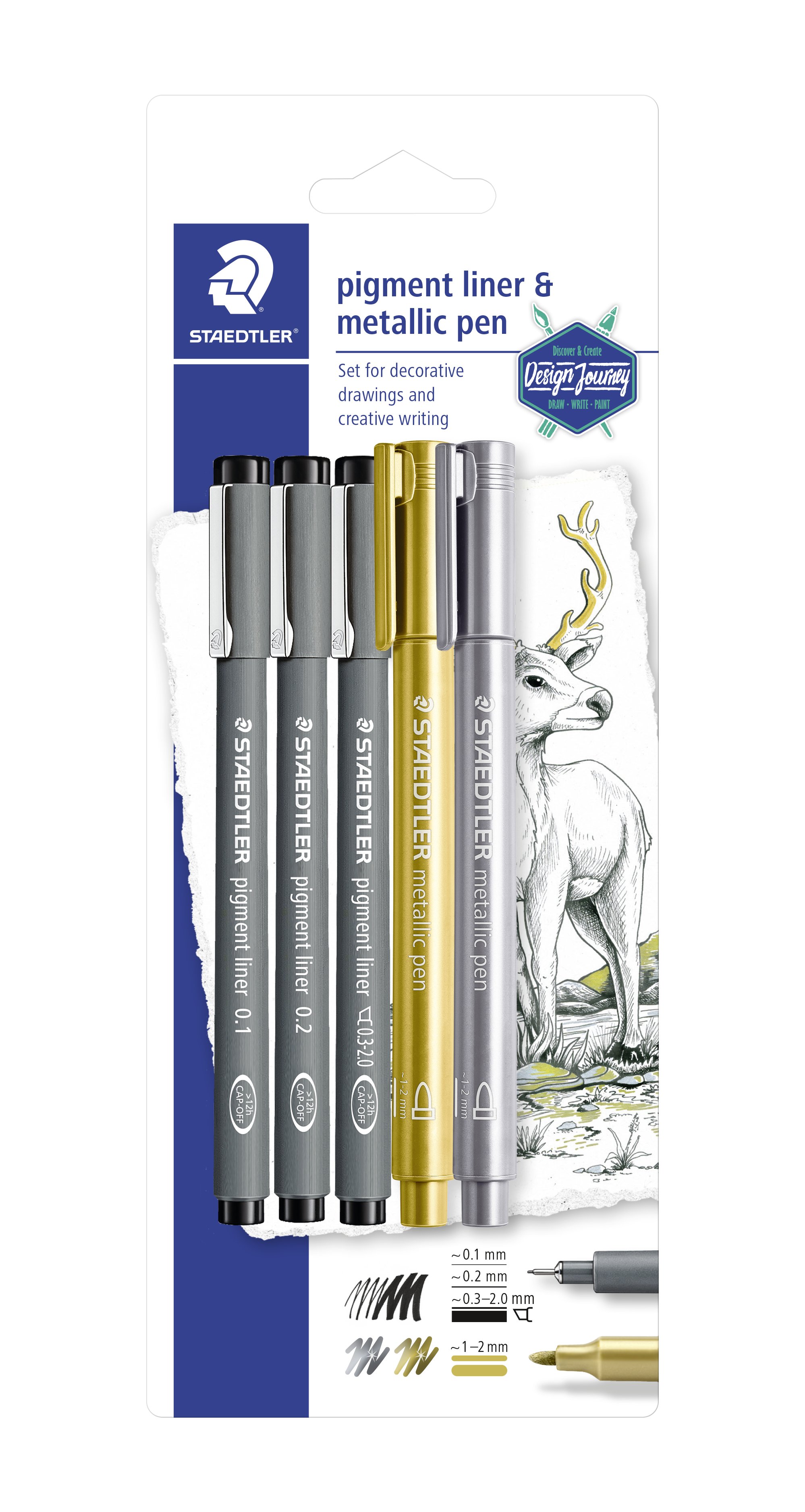 Pigma Micron Feutre Pigment Liner 308 Pointe Calibrée Noir Trattopen Neri - Foto 9