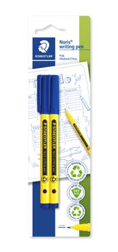 Blistercard containing 2 Noris writing pen, blue