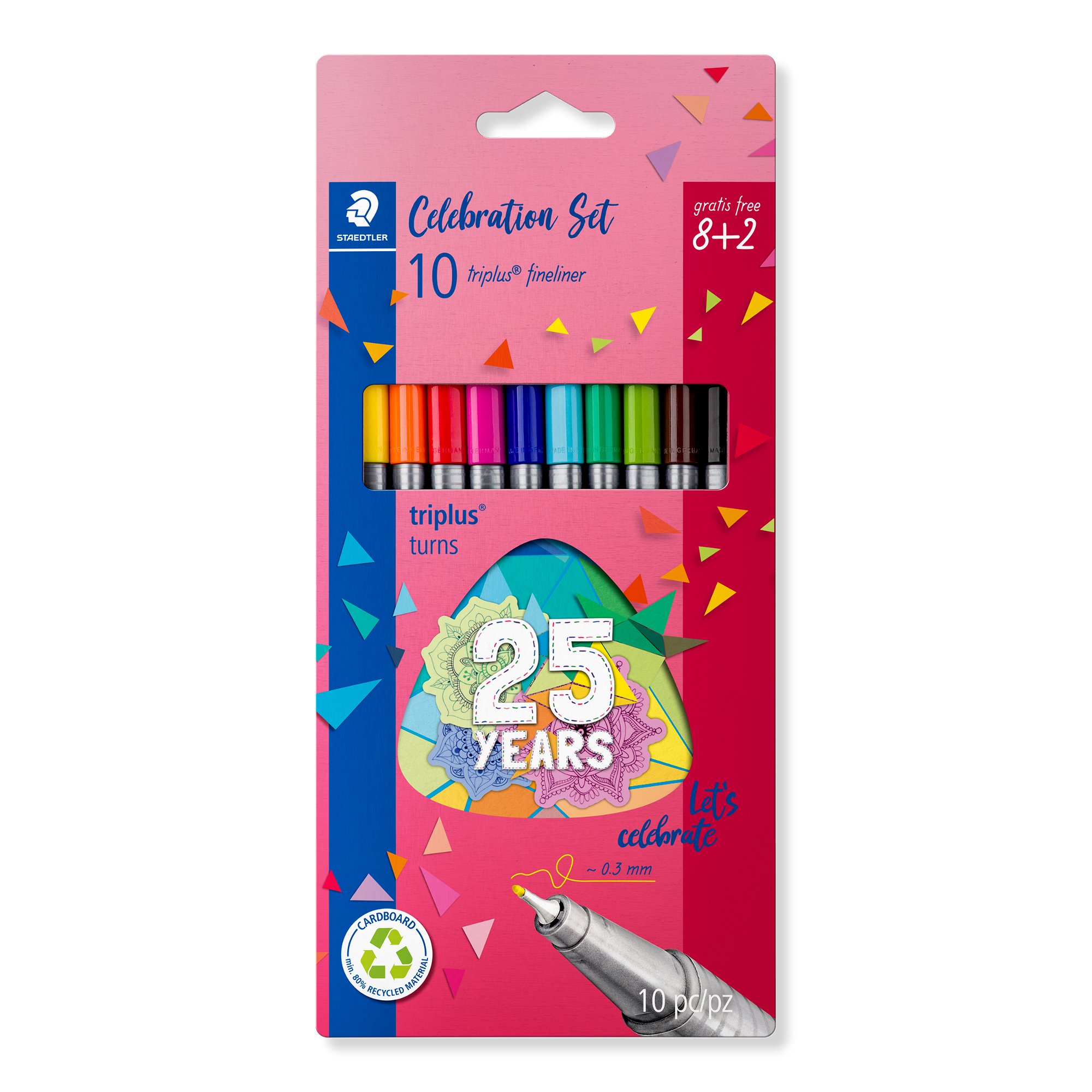Feutres Staedtler Triplus Fineliner 0,3mm - Pointe Superfine - Noir