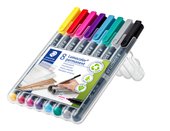 STAEDTLER Box met 8 Lumocolor permanent markers in diverse kleuren