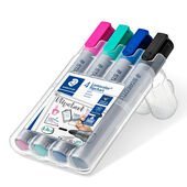 STAEDTLER Box mit 4 Lumocolor flipchart marker in sortierten Farben