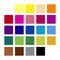 Kartonnen etui bevat 24 aquarel kleurpotloden in geassorteerde kleuren