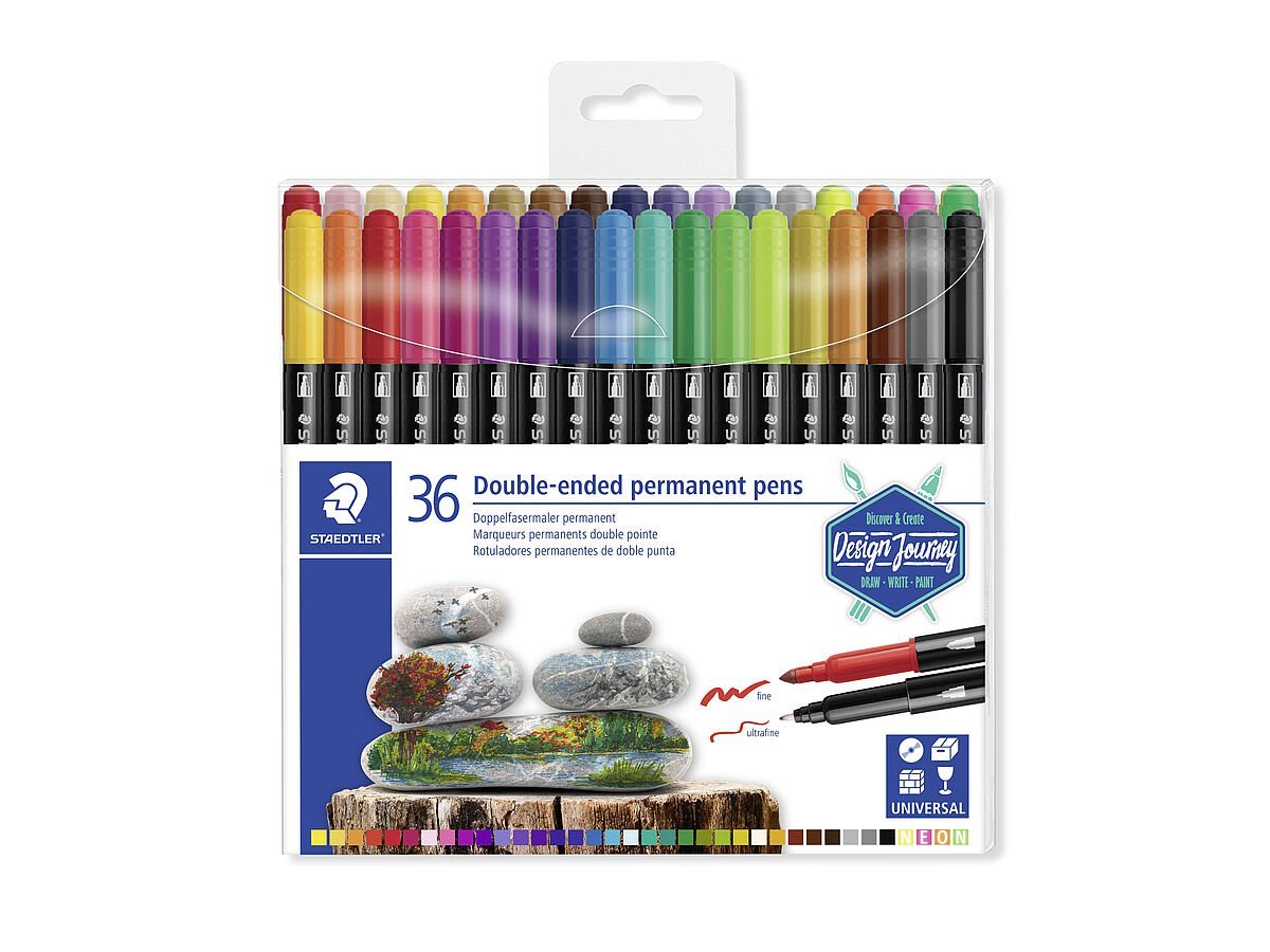 STAEDTLER® 3187 - Double-ended permanent pen