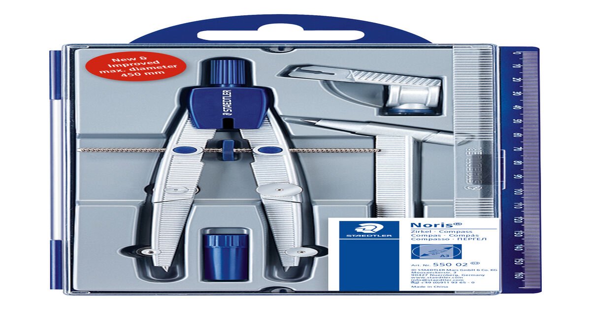OPENBOX Staedtler School Compass Noris Club 550 02 for sale online 