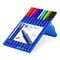 STAEDTLER box containing 10 triplus ball in assorted colours, line width XB