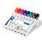 STAEDTLER Box mit 8 Lumocolor whiteboard marker in sortierten Farben