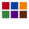 STAEDTLER Box mit 6 pigment liner in sortierten Farben (orange, rot, violett, blau, grün, braun) in Linienbreite ca. 0,5 mm