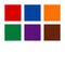 STAEDTLER Box mit 6 pigment liner in sortierten Farben (orange, rot, violett, blau, grün, braun) in Linienbreite ca. 0,3 mm