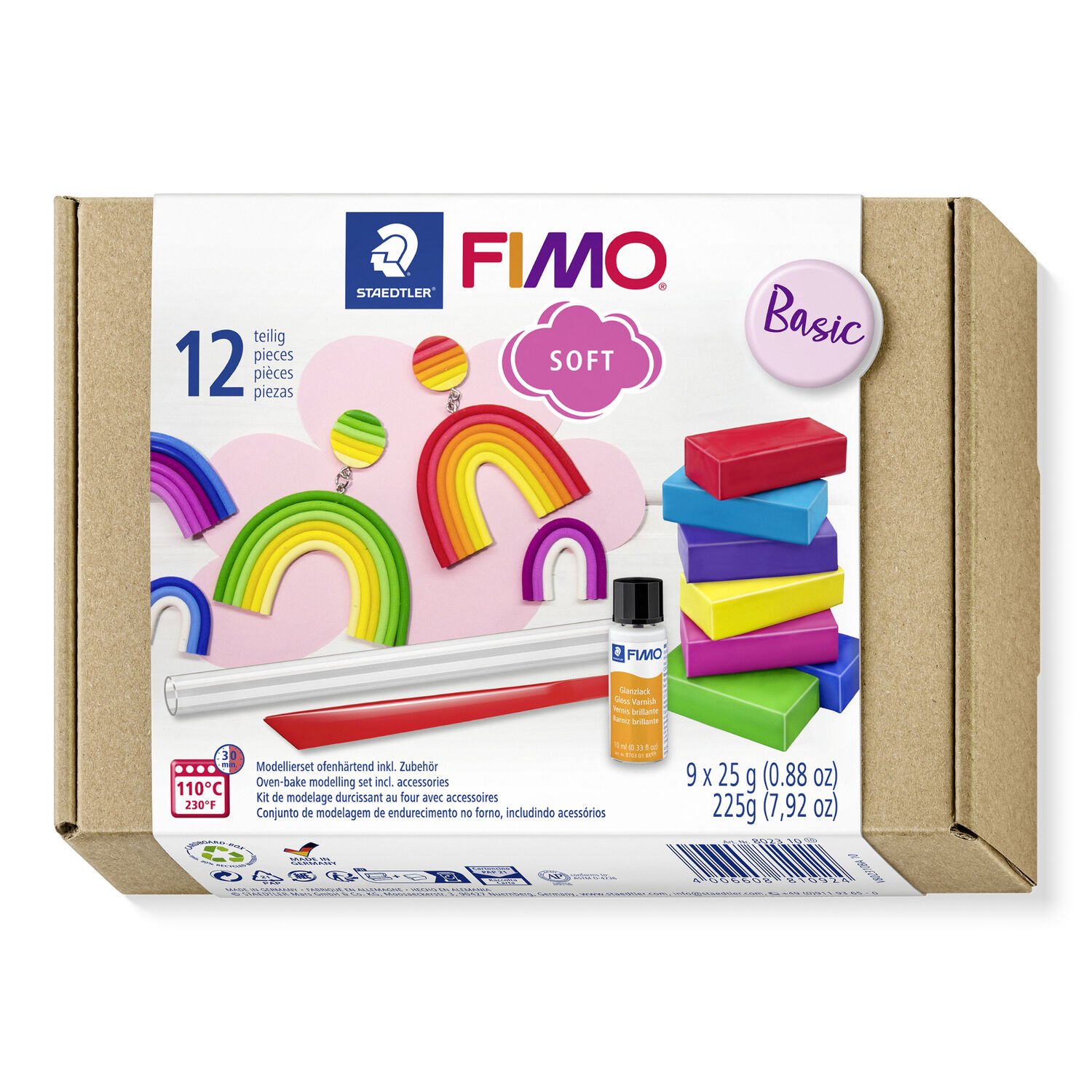 FIMO SOFT ARGENT METALL