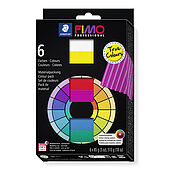 Colour pack ''True Colours'' in cardboard box with 6 standard blocks à 85 g (white, true yellow, true red, true magenta, true blue, true green), 1 colour mixing leaflet, 1 instruction