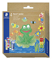 Set containing 4 finger paints in assorted colours