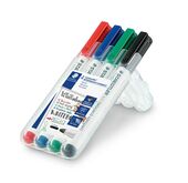 STAEDTLER box con 4 Lumocolor whiteboard colori assortiti