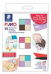 Colour Pack ''Foodie fun'' in cardboard box with 12 half blocks, 1 permanent marker, 1 modelling tool, , instructions