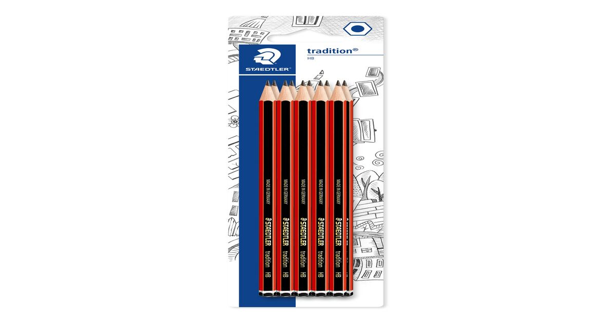 STAEDTLER TRADITION DRAWING PENCILS BOX OF 12 TRADITION PENCILS