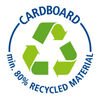 Cardboard 80% recycled material