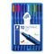 STAEDTLER box containing 10 triplus ball in assorted colours, line width XB