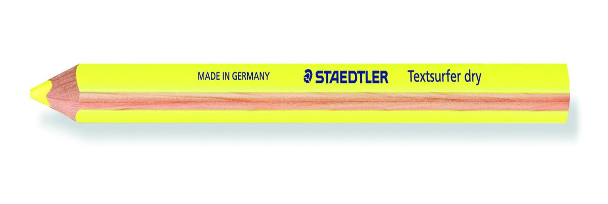 Staedtler Textsurfer Dry Highlighter Pencil 128 64 Drawing Fluorcent 4mm 4pack 