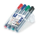 STAEDTLER box containing 4 Lumocolor flipchart marker in assorted colours