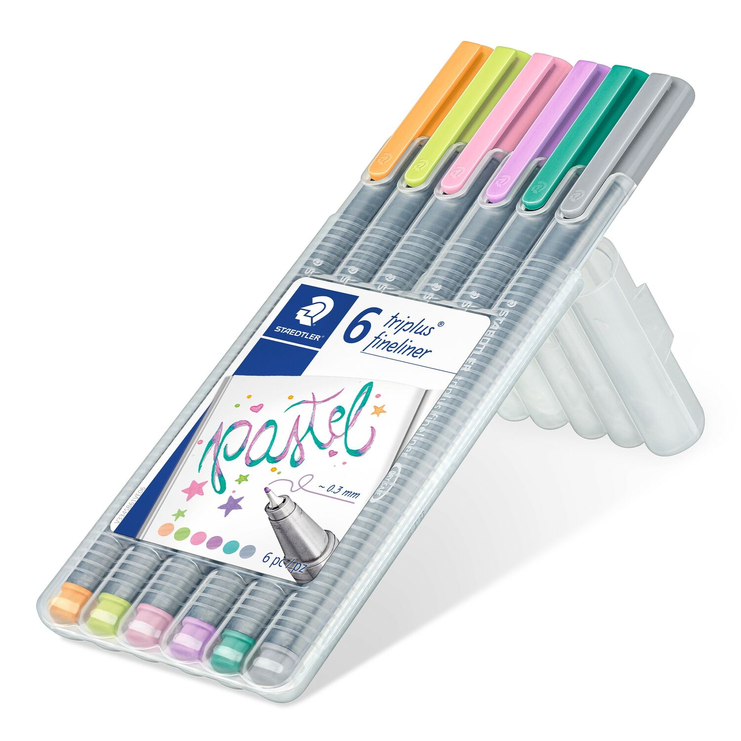 STAEDTLER box contiene 6 colores pastel surtidos