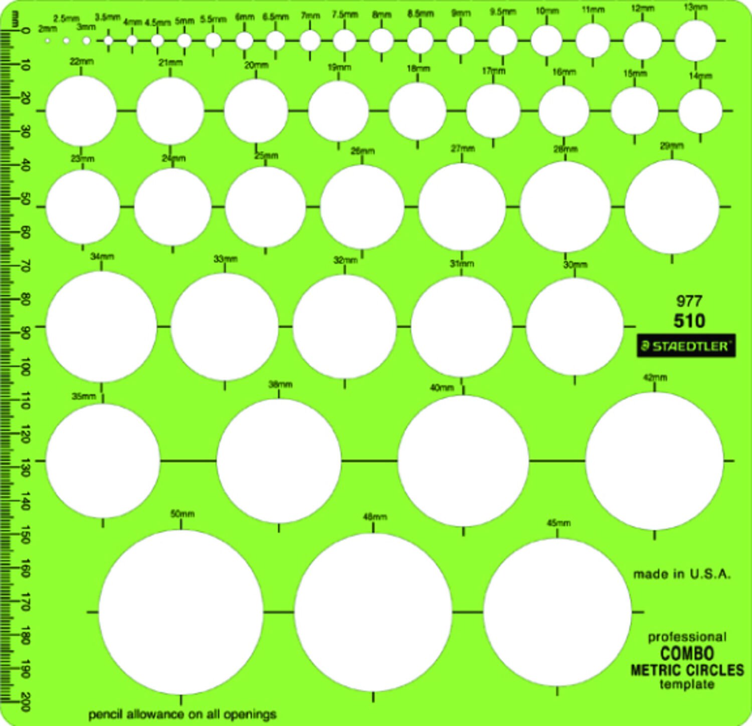 STAEDTLER® 977 5 - Template metric | STAEDTLER