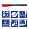 STAEDTLER box containing 8 Lumocolor permanent in assorted colours