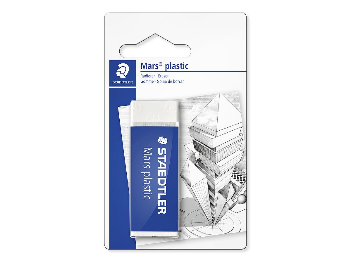 Staedtler Mars Erasers, White, 4/Pack (526 50 BK4)