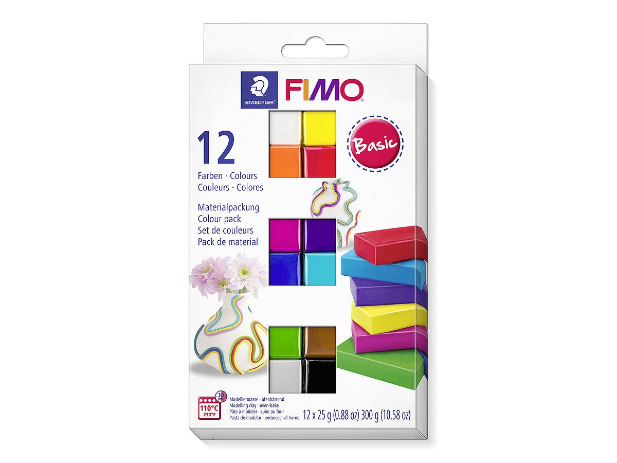 Staedtler FIMO Professional Modelling Clay Basic colours 12-pack