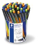 Cup containing 50 mechanical pencils, line width 0.7 mm in assorted barrel colours