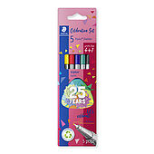 Cardboard blistercard containing 5 triplus fineliner in assorted colours, triplus anniversary