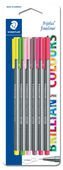 Blisterrcard containing 6 triplus fineliner in assorted colours - floria set