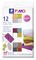 Materialpackung "Fashion Colours" im Kartonetui mit 12 Halbblöcken (sortierte Farben), Gebrauchsanleitung