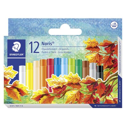 Caja de cartón contiene 12 colores surtidos